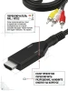 Кабель - переходник RCA (AV) на HDMI ver.02, черный