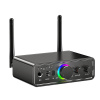 Аудио адаптер Hi-Fi M18 Bluetooth v5.3 (TX/RX) - оптика (Toslink/SPDIF) / AUX 3.5мм / RCA / USB, функция караоке (MIC 6,35мм), регулировка звука, тембра и громкости микрофона, пульт ДУ