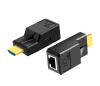 Удлинитель сигнала HDMI по витой паре RJ45 (LAN) MINI до 60 метров, активный, FullHD 1080p, комплект, черный