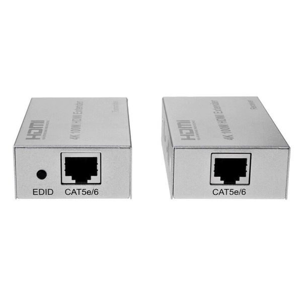 Удлинитель сигнала HDMI по витой паре RJ45 (LAN) до 100 метров, активный, UltraHD 4K, комплект