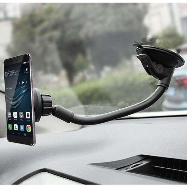 Автомобильный магнитный держатель для телефона на присоске C-02K, черный