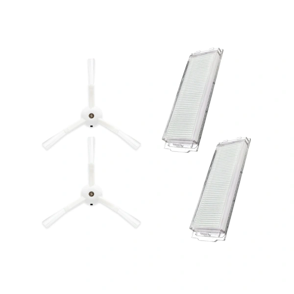 Набор аксессуаров Mini 1 для робота-пылесоса Xiaomi Mi Robot Vacuum-Mop 2 Pro (MJST1SHW), белые боковые щетки