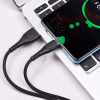 Зарядный USB дата кабель BOROFONE BX37 Type-C , 3.0A, 1м, черный