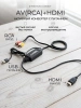 Кабель - переходник RCA (AV) на HDMI ver.01, черный