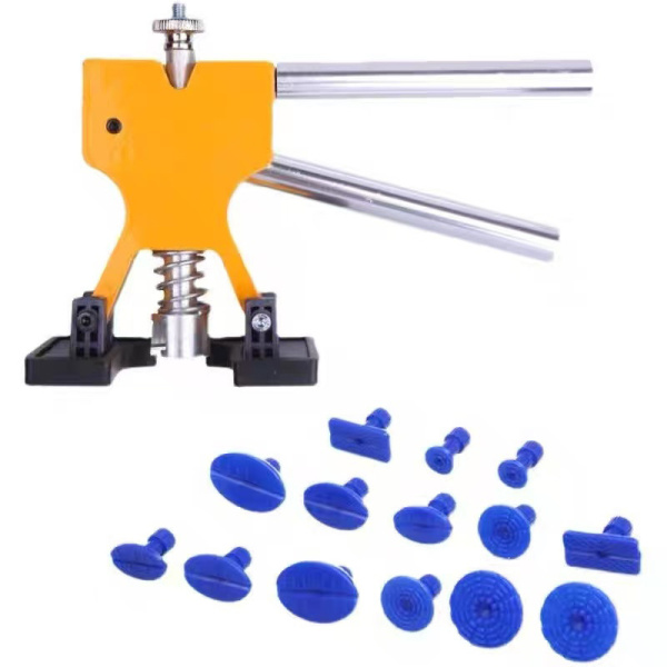 Минилифтер - инструмент для беспокрасочного удаления вмятин на кузове автомобиля, 14 сменных насадок