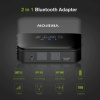 Универсальный аудио адаптер RX/TX Bluetooth v5.0 - оптика (Toslink/SPDIF) - jack 3.5mm (AUX), черный