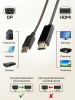 Кабель DisplayPort - HDMI, UltraHD 4K, папа-папа, 3 метра, черный
