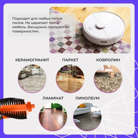 Основная щетка для робота-пылесоса Xiaomi Mi Robot Vacuum Mop Pro (STYTJ02YM)