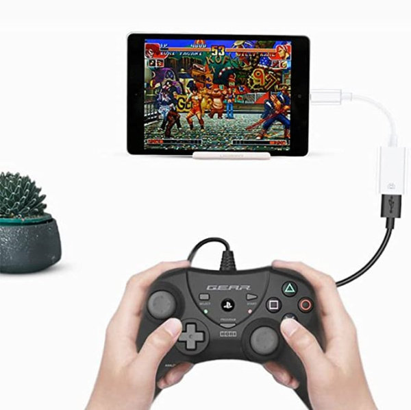 Адаптер - переходник OTG Lightning - USB3.0, ver.02, белый