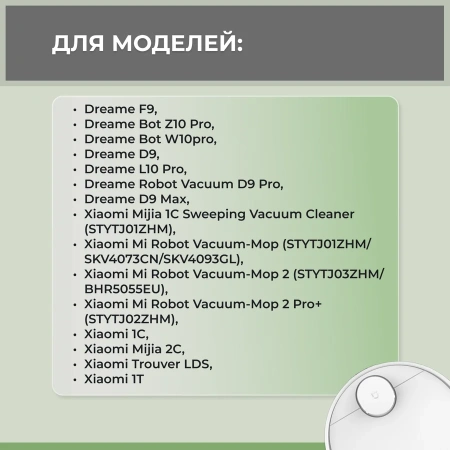 Набор аксессуаров Mini 1 для робота-пылесоса Xiaomi Mi Robot Vacuum-Mop 2 (STYTJ03ZHM)