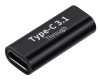 Адаптер - соединитель USB3.1 Type-С - USB3.1 Type-С, мама-мама, черный