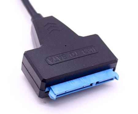 Адаптер - переходник - кабель SATA - USB3.1 Type-C для жесткого диска SSD/HDD 2.5″, черный