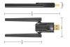 Адаптер USB Bluetooth v5.4 BT11, 2 антенны