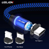 Магнитная головка - коннектор USLION Lightning для зарядного USB кабеля