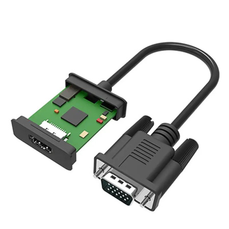 Адаптер - переходник VGA - HDMI PRO PLUS, черный
