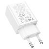 Зарядное устройство сетевое - блок питания HOCO N71, USB Type-C PD30W + USB QC3.0, белый