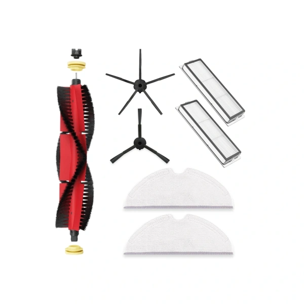 Набор аксессуаров Medium для робота-пылесоса Roborock Xiaowa E35, основная щетка с роликами, черные боковые щетки