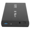 Внешний корпус - бокс SATA - USB3.0 для жесткого диска SSD/HDD 3.5”, алюминий, черный