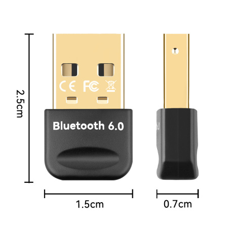 Адаптер USB Bluetooth v6.0, кодеки SBC / AAC