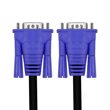 Кабель VGA - VGA 3+6, папа-папа, 5 метров, черный
