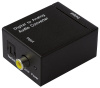 Адаптер - переходник, аудио-преобразователь с оптики (Toslink/SPDIF) на RCA, черный