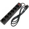 Сетевой фильтр 5bites GARDA SP6B-518 6S, 3х0.75мм2, 1,8м, черный
