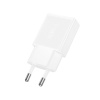 Зарядное устройство сетевое - блок питания HOCO N72, USB Type-C PD20W, ультратонкий, белый