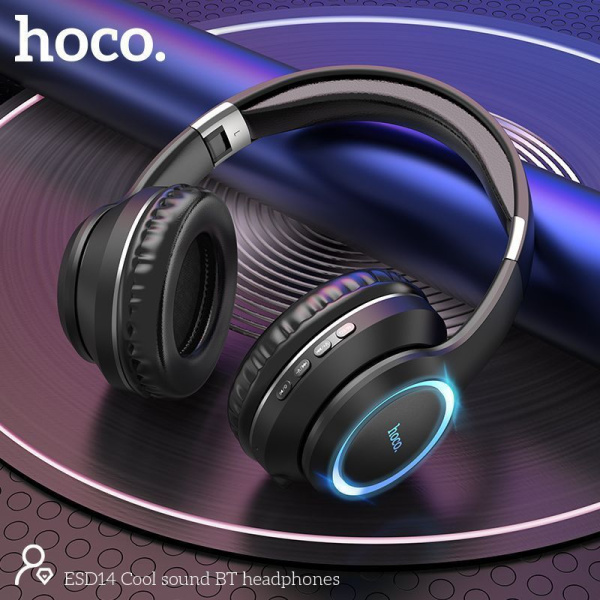 Беспроводные Bluetooth наушники HOCO ESD14, полноразмерные, черный