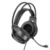 Наушники с микрофоном HOCO W106, полноразмерные игровые, USB+3,5 мм, 1.8 м., черный