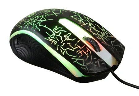 Мышь игровая проводная Оклик 395M SHADOW, 1500dpi, черный