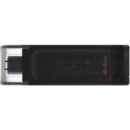 Флешка 64GB Kingston DataTraveler 70, USB3.1 Type-C, черный