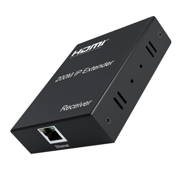 Удлинитель сигнала HDMI по витой паре RJ45 (LAN) до 200 метров, активный, FullHD 1080p, комплект 1 TX + 9 RX + коммутатор RJ45