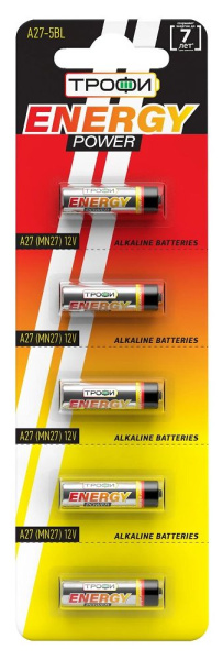 Батарейка - элемент питания Трофи A27-5BL