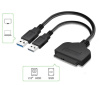 Адаптер - переходник - кабель SATA - USB3.0 - USB2.0 для жесткого диска SSD/HDD 2.5″, 0,23 метра, черный