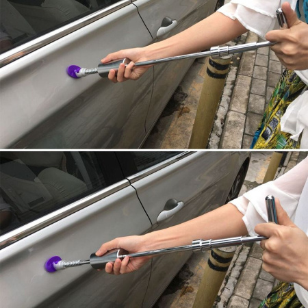 Обратный молоток - инструмент для беспокрасочного удаления и вытягивания вмятин на кузове автомобиля, 18 сменных насадок