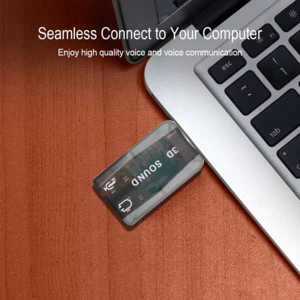 Звуковой адаптер - внешняя звуковая карта USB 3D 2.1/5.1-канальная