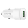 Автомобильное зарядное устройство USB BOROFONE BZ34, 1 USB QC3.0, белый