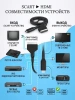 Кабель - переходник SCART на HDMI, черный