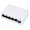 Сетевой свитч – LAN разветвитель – хаб RJ45 на 5 портов, 10/100/1000 Мбит/с, индикация, белый