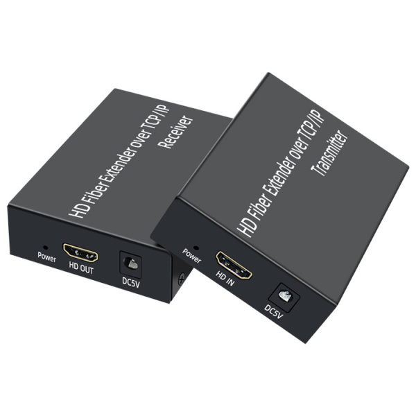 Удлинитель сигнала HDMI по оптоволоконному кабелю SC до 20км, FullHD 1080p, поддержка TCP/IP, комплект