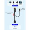 Кабель HDMI - DisplayPort - USB, UltraHD 4K, папа-мама, 17см, черный