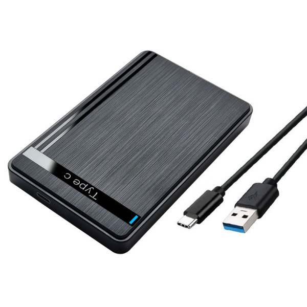 Внешний корпус - бокс SATA - USB3.1 Type-C - USB3.0 для жесткого диска SSD/HDD 2.5”, черный