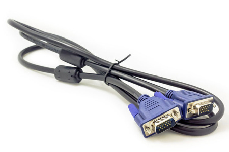 Кабель VGA - VGA 3+5, папа-папа, 3 метра, черный