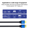 Кабель HDMI - HDMI v2.0, 4K 3D, папа-папа, 10 метров, черный