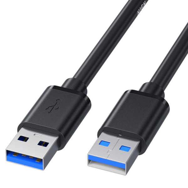 Кабель - удлинитель USB3.0, папа-папа, экранированный, 2 метра, черный