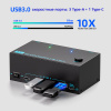 Адаптер – KVM-переключатель 2x3 HDMI 2.1 – 8K 60Гц / 4K 120Гц, USB3.0 / USB-C, черный