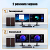 Адаптер – KVM-переключатель 2×2 HDMI v2.1 + DisplayPort v1.4 – 8K 60Гц / 4K 240Гц, USB3.0, HDR, алюминий