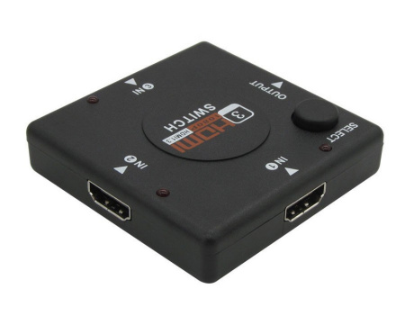 Адаптер - переключатель - свитч 3×1 HDMI, FullHD 1080p 3D, пассивный, черный