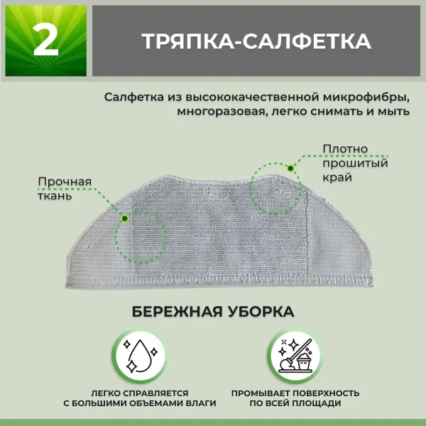 Набор аксессуаров Maxi для робота-пылесоса Xiaomi Mi Robot Vacuum-Mop Essential (SKV4136GL)