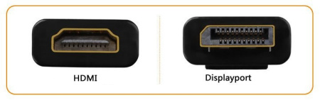 Адаптер - переходник DisplayPort - HDMI 4K mini, черный